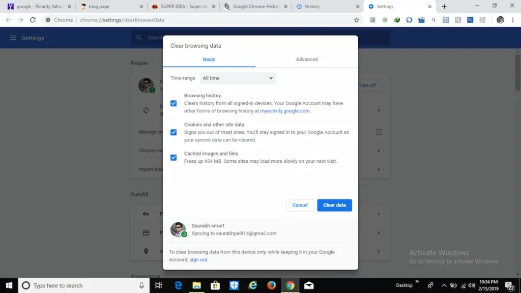 How to Clear Cache in Google Chrome