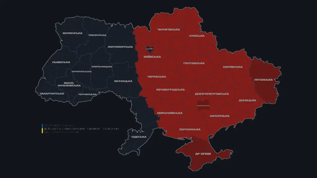 Як використовувати карту повітряних тривог?