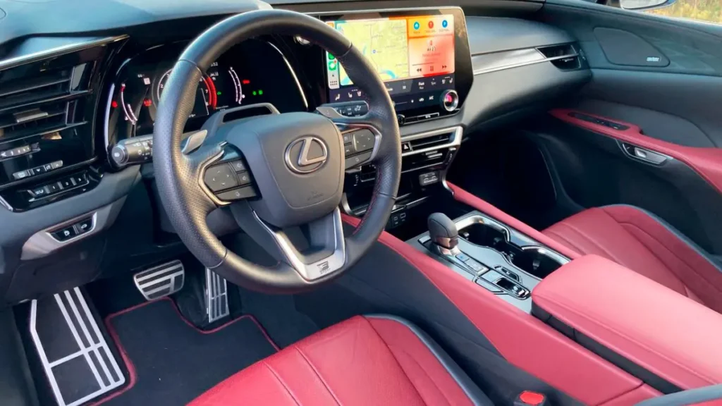 The interior of the Lexus RX Hybrid is impressive