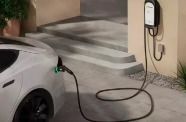 An EV charging station can be installed at home