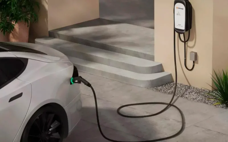 An EV charging station can be installed at home