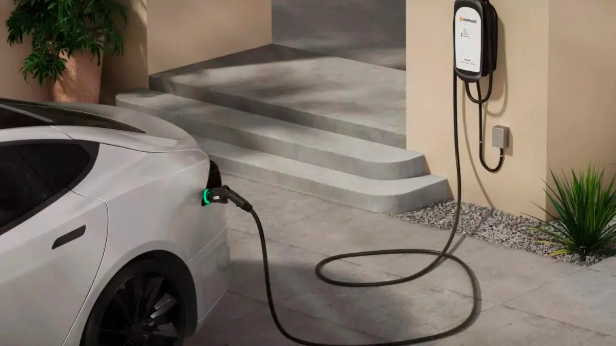 An EV charging station can be installed at home
