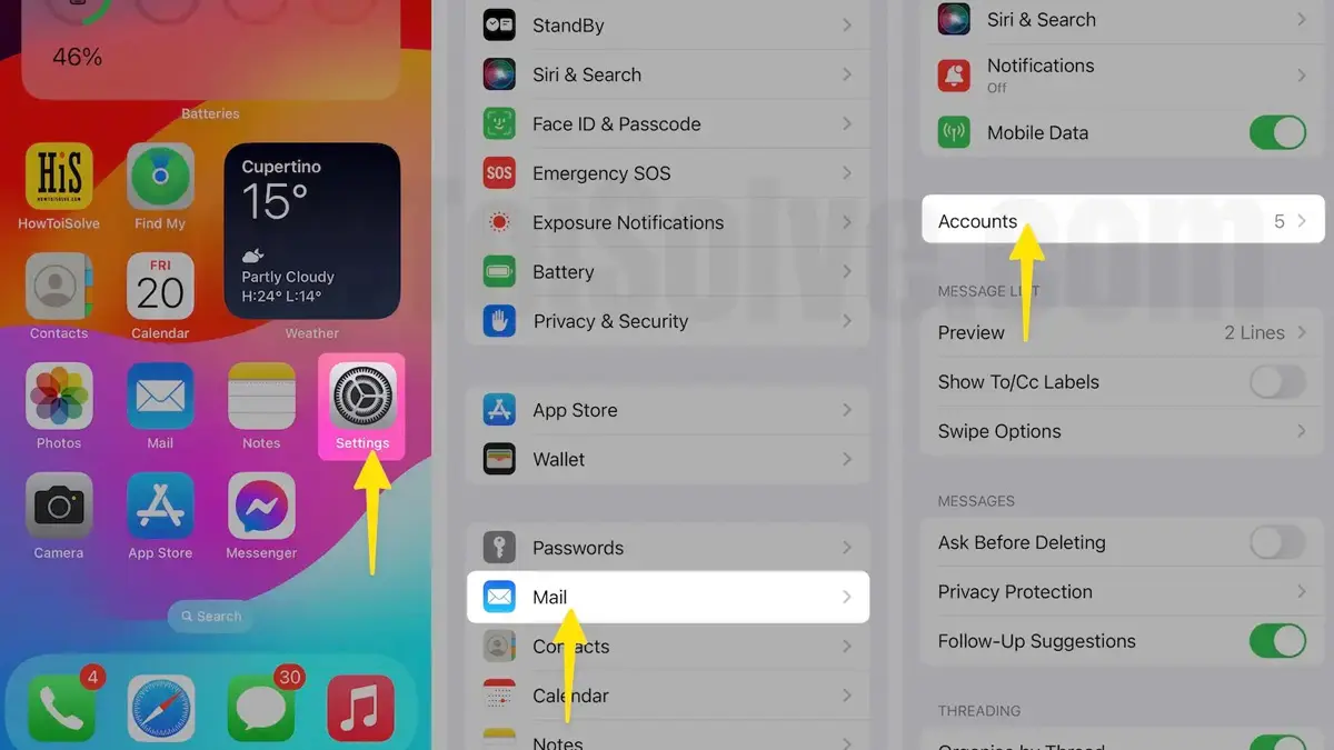 How to delete a Google account from an iPhone