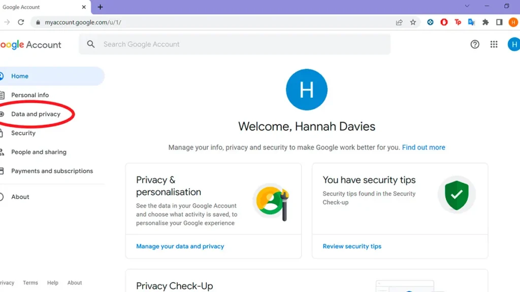 How to delete a Google account from Google Chrome