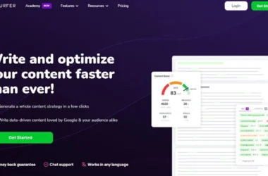 Surfer SEO – головна сторінка