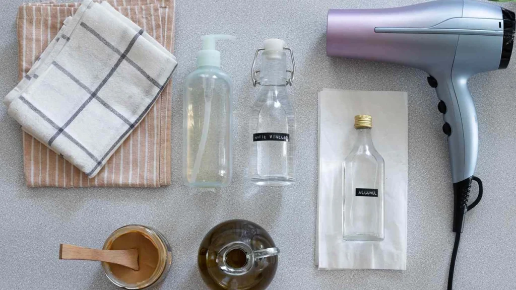How to remove stickers from dishes with a hair dryer