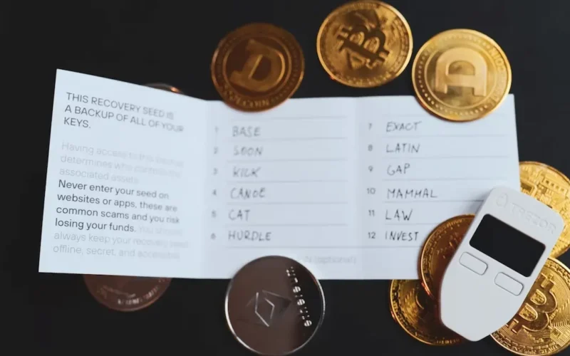 Trezor wallet and coins