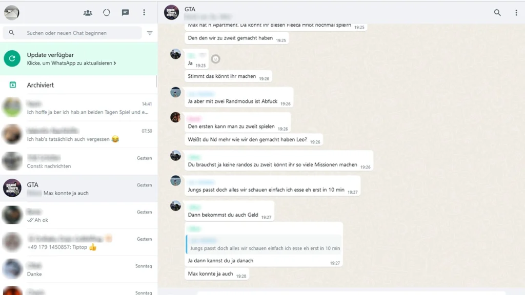 Messenger on a Monitor Screen