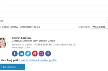 How to make a signature in Outlook