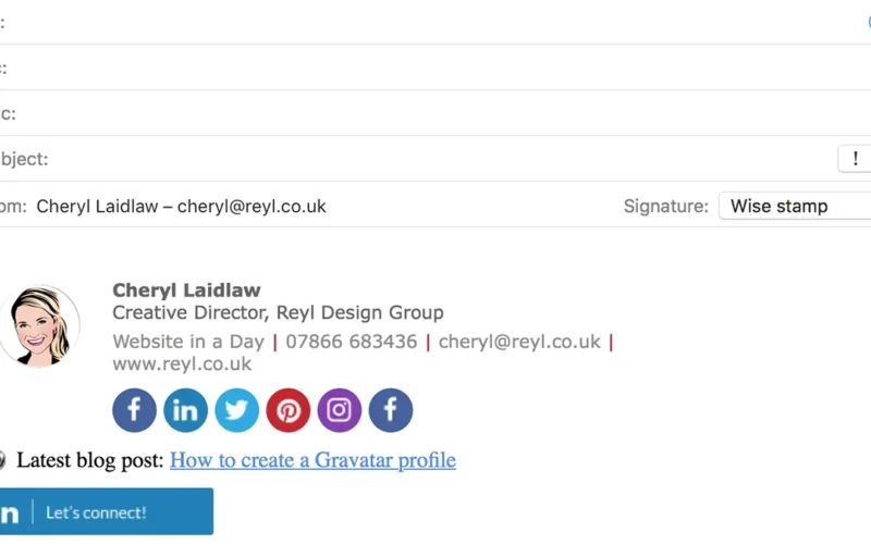 How to make a signature in Outlook