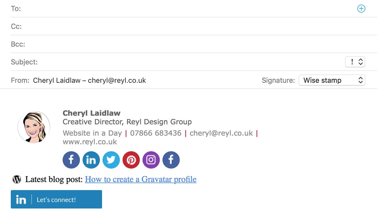 How to make a signature in Outlook