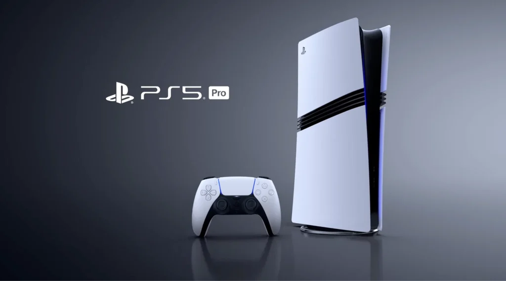 Ігрова консоль Sony PlayStation 5 Pro у вертикальному положенні