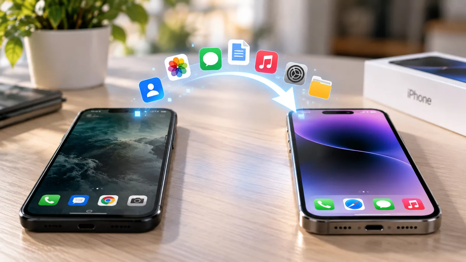 Як перенести дані на новий телефон Android або iPhone без втрати фото, контактів і чатів